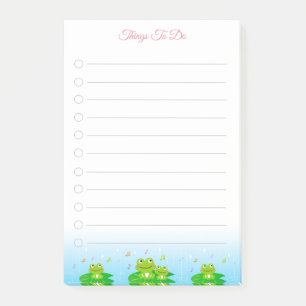 Notas Post-it® Cosas Felices Que Hacer de Ranas Pequeñas