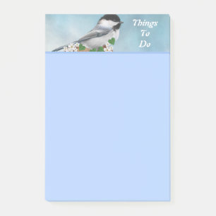 Notas Post-it® Cosas lindas que hacer de pajarito y florecitas