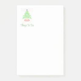 Notas Post-it® Cosas Para Hacer Árbol De Navidad