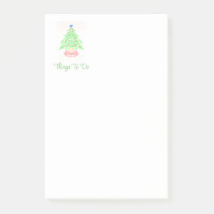 Notas Post-it® Cosas Para Hacer Árbol De Navidad