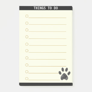 Notas Post-it® Cosas personalizables que hacer y pata linda