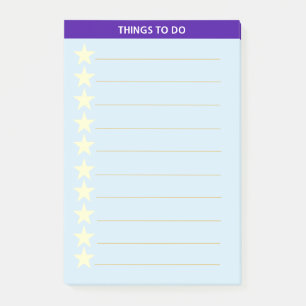 Notas Post-it® Cosas personalizadas que hacer con estrellas