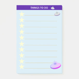 Notas Post-it® Cosas personalizadas que hacer con estrellas y pla