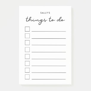 Notas Post-it® Cosas que hacer en la lista