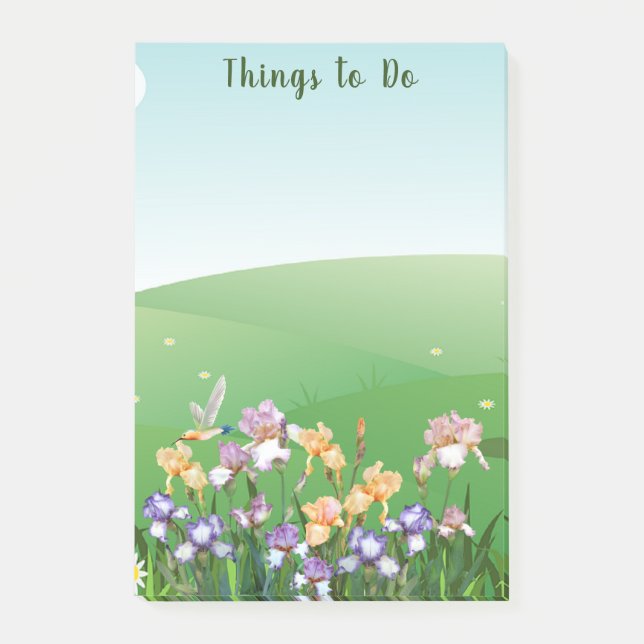 Notas Post-it® Cosas que hacer Lirios Flor  (Anverso)