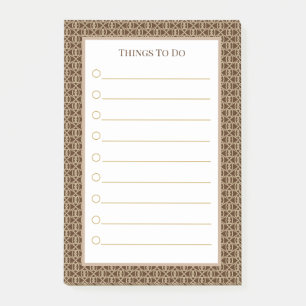 Notas Post-it® Cosas que hacer marrones beige blancas