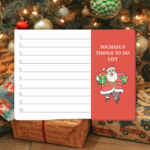 Cosas que hacer Papá Noel Navidad Nombre personali