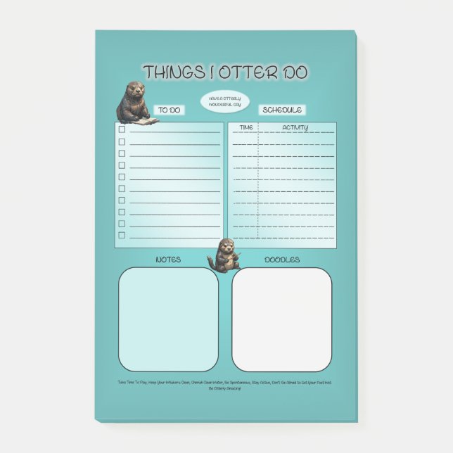 Notas Post-it® Cosas que yo hago (Anverso)