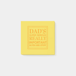 Notas Post-it® Cosas súper serias de Dads
