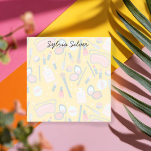 Notas Post-it® Cosméticos de belleza vintage maquillan a un artis