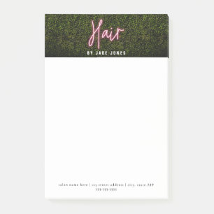 Notas Post-it® Cosmetólogo profesional de Neon Hair Salon