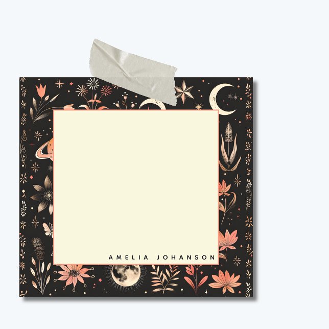 Notas Post-it® Cosmos celestes acuarela Chica rosa adolescentes (Subido por el creador)