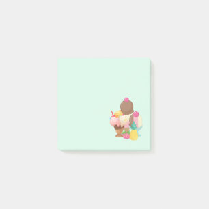 Notas Post-it® Costas de helado con rociadores