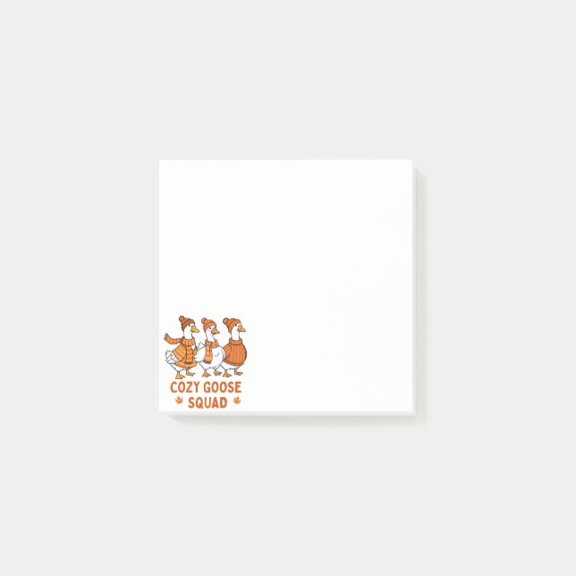 Notas Post-it® Cosy Goose Squad Otoño (Anverso)