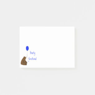 Notas Post-it® Cotización Bearly Funcional, Fun Balloon Bear