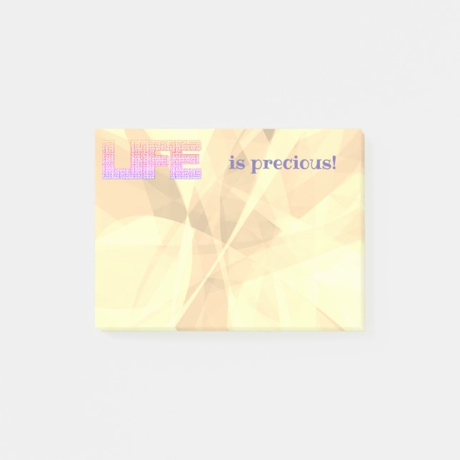 Notas Post-it® Cotización de la declaración de vida motivadora (Anverso)