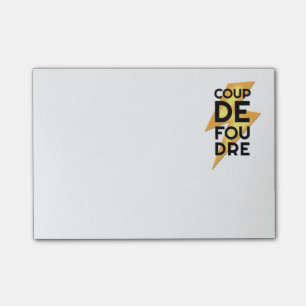 Notas Post-it® Coup de Foudre - francés del rayo