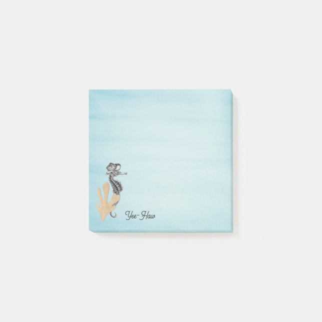 Notas Post-it® Cowboy Seahorse (Anverso)
