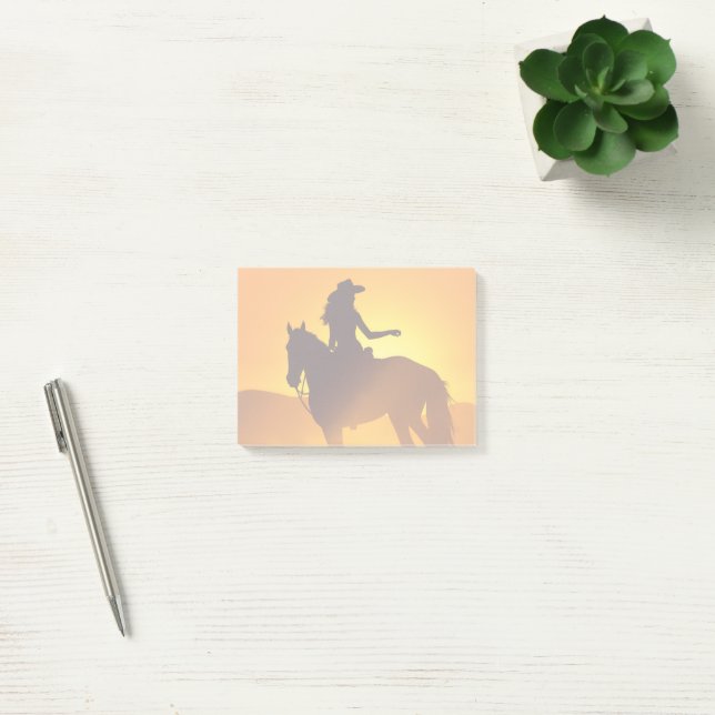 Notas Post-it® Cowgirl Sticky Notes (Oficina)
