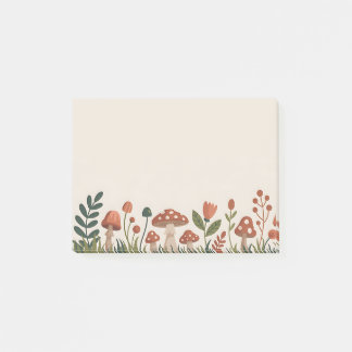 Notas Post-it® Cozy Woodland Mushrooms