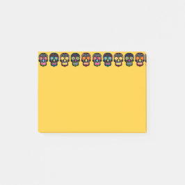 Notas Post-it® Cráneo de azúcar negro