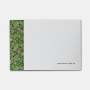 Notas Post-it® Cráneos punkyes femeninos en el fondo de Camo de