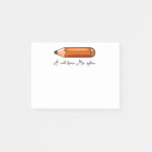 Notas Post-it® Crayon personalizado para profesor, regalo único p