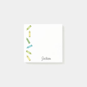 Notas Post-it® Crayones
