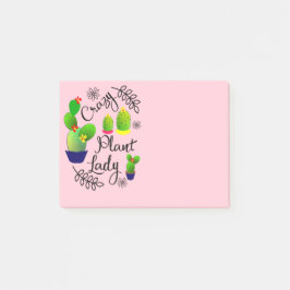 Notas Post-it® Crazy Plant Lady Funny Cactus