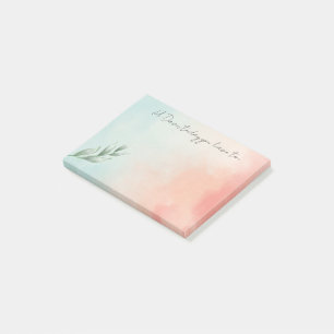 Notas Post-it® Crea Tu Propio Elegante Eucalipto De Acuarela