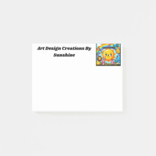 Notas Post-it® Creaciones De Diseño De Arte Por Sunshine