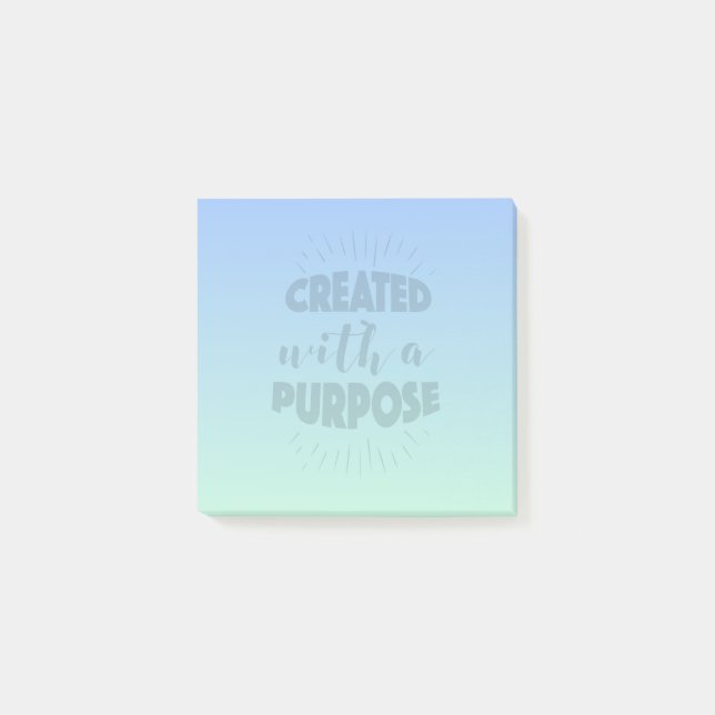 Notas Post-it® Creado con un propósito, divertido y motivacional (Anverso)