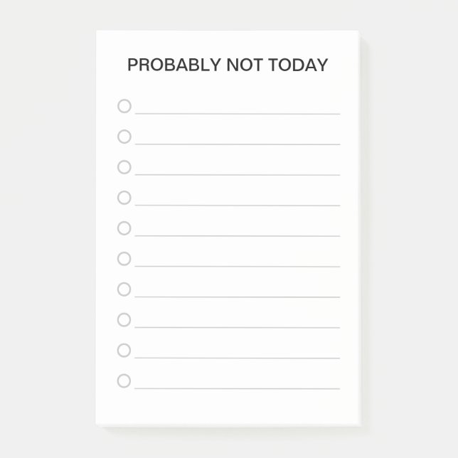 Notas Post-it® Creador de Listas Divertidas (Anverso)