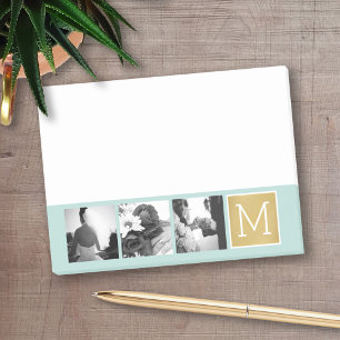 Notas Post-it® Crear su propio monograma de Collage de fotos Boda