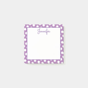 Notas Post-it® Crear sus propios puntos de polka blanca personali