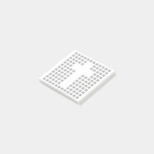 Notas Post-it® Crear un patrón cruzado con cualquier logotipo o i
