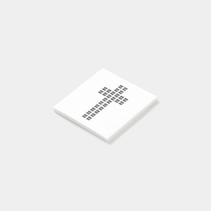 Notas Post-it® Crear un patrón cruzado con cualquier logotipo o i