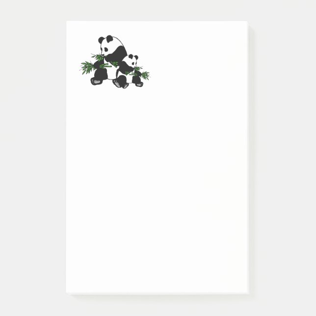 Notas Post-it® Creciendo panda (Anverso)