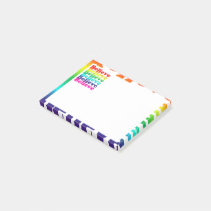 Notas Post-it® Cree arcoíris