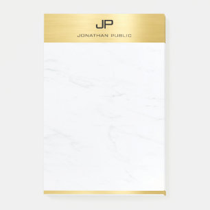 Notas Post-it® Cree su propia plantilla moderna de mármol de oro