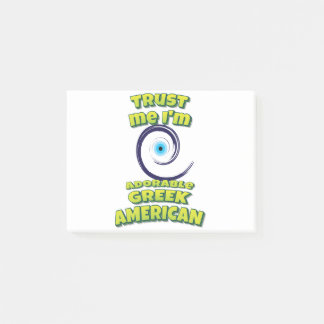 Notas Post-it® Créeme, soy un Adorable Ojo Malvado Griego Estadou
