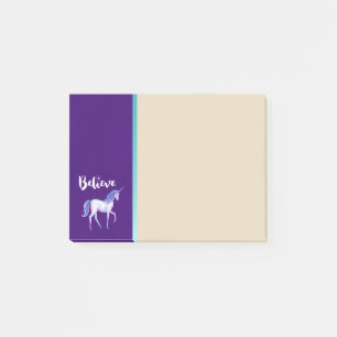 Notas Post-it® Creer con unicornio en colores pastel