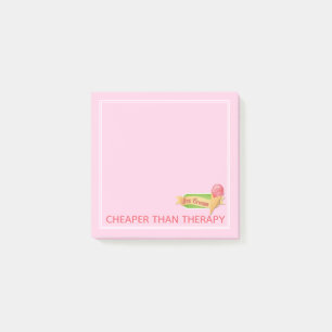 Notas Post-it® Crema de hielo rosado tremendamente divertida