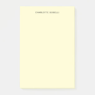 Notas Post-it® Crema profesional clásica minimalista