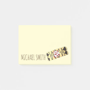 Notas Post-it® Crepe de crepe de chocolate Francia Crepes de comi
