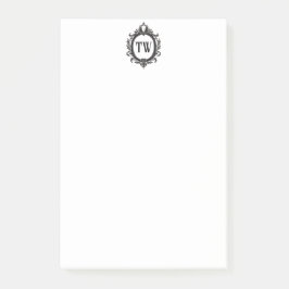 Notas Post-it® Crest con iniciales