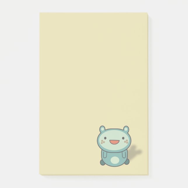 Notas Post-it® Criatura de oso pequeño lindo (Anverso)
