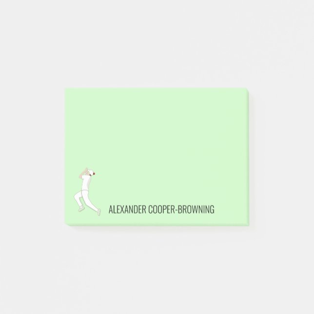 Notas Post-it® Críquet (Anverso)