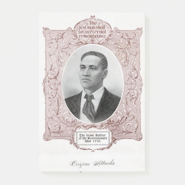 Notas Post-it® Crispus Attucks: Mártir de la Revolución Americana (Anverso)