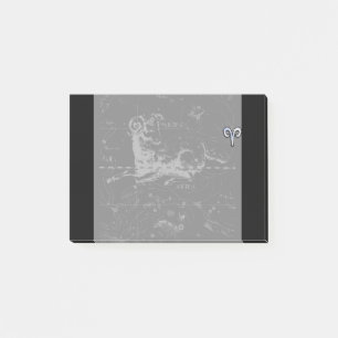 Notas Post-it® Cromado como Aries Zodiac Symbol en Hevelius